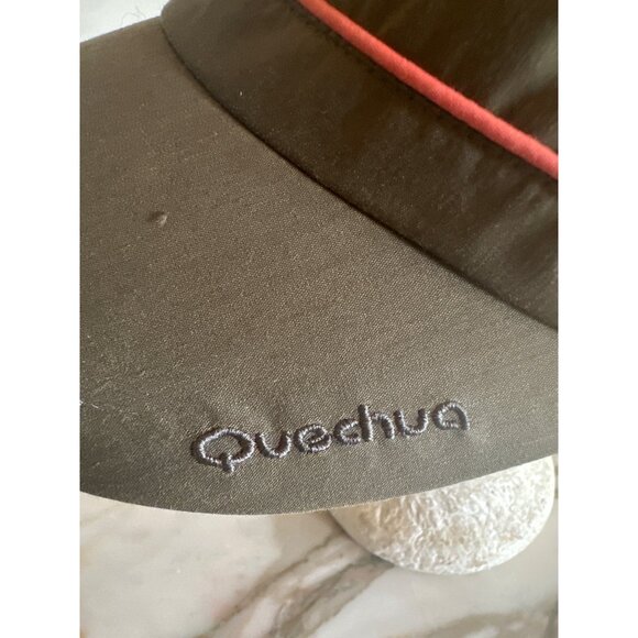 Quechua Olive Green Sun Hat Adjustable Colorful Lining Lightweight & Durable - Picture 3 of 6
